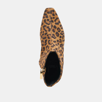 Dolce Vita SHOES Joanie Leopard Printed Suede Booties