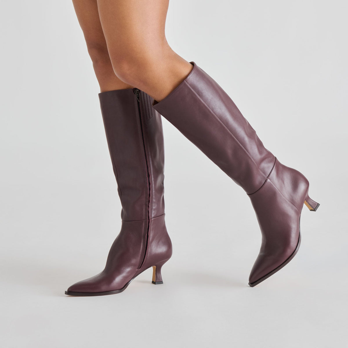 Dolce Vita SHOES Auggie Wine Leather Boots