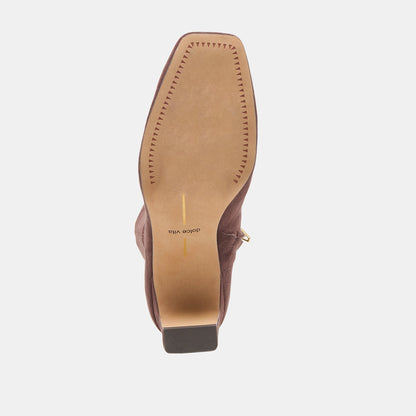 Dolce Vita SHOES Roan Mahogany Stella Suede Boots