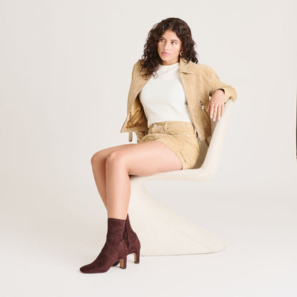 Dolce Vita SHOES Roan Mahogany Stella Suede Boots