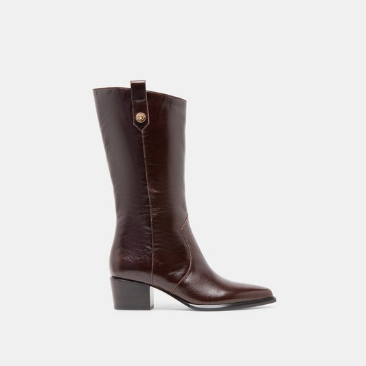 Dolce Vita SHOES Vern Chocolate Leather Boots
