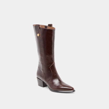Dolce Vita SHOES Vern Chocolate Leather Boots