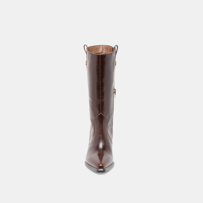 Dolce Vita SHOES Vern Chocolate Leather Boots