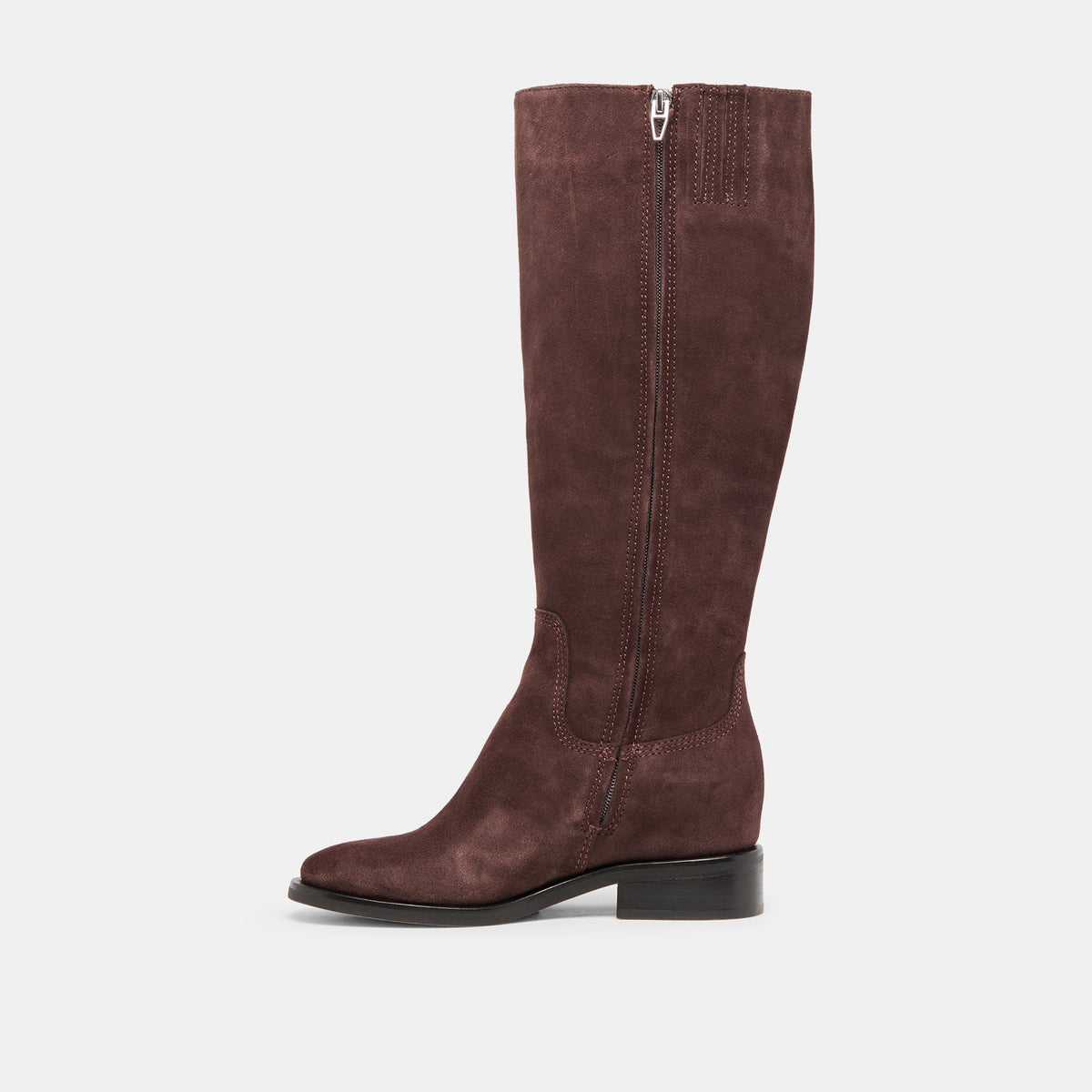Dolce Vita SHOES Kilian H2O Waterproof Mahogany Suede Wide Calf Boots