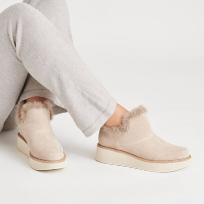 Dolce Vita SHOES ARDY PLUSH H2O BOOTIES TAUPE SUEDE
 – Dolce Vita