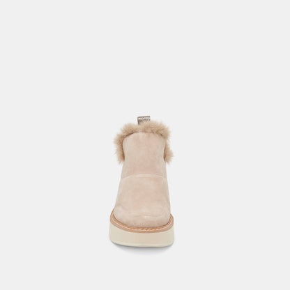 Dolce Vita SHOES ARDY PLUSH H2O BOOTIES TAUPE SUEDE
 – Dolce Vita