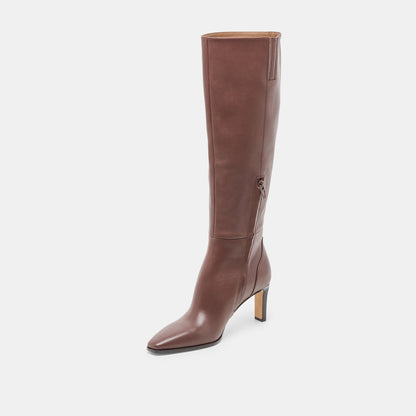 Dolce Vita SHOES Emmi Chocolate Leather Boots