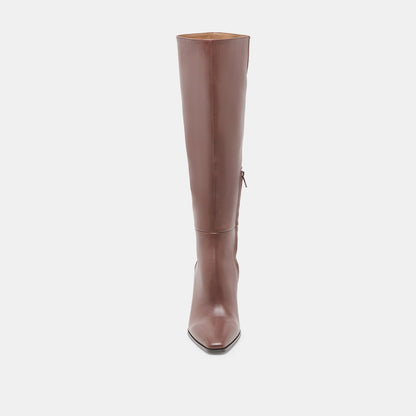 Dolce Vita SHOES Emmi Chocolate Leather Boots