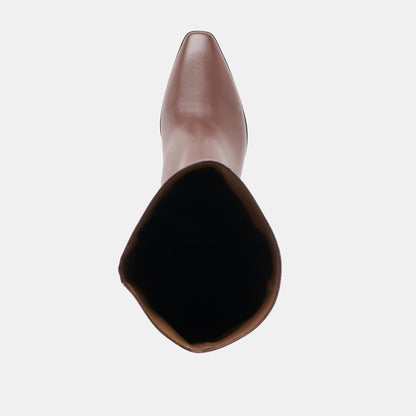 Dolce Vita SHOES Emmi Chocolate Leather Boots