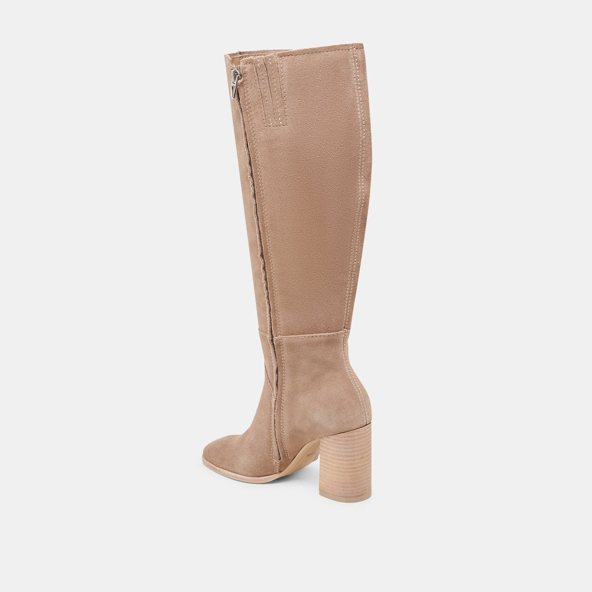 Dolce Vita SHOES FYNN Wide Calf Boots Truffle Suede | Truffle Suede Knee-High Boots
 – Dolce Vita