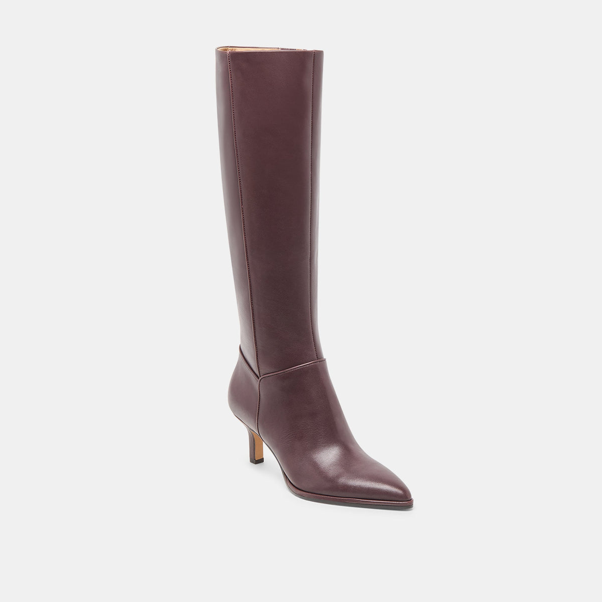 Dolce Vita SHOES Aldy Mulberry Leather Wide Calf Boots