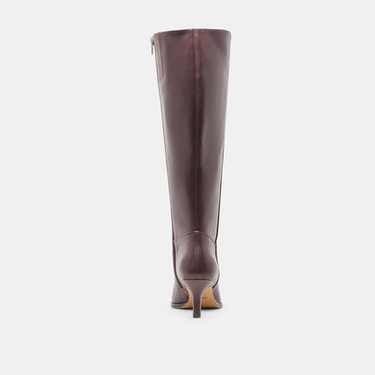 Dolce Vita SHOES Aldy Mulberry Leather Wide Calf Boots