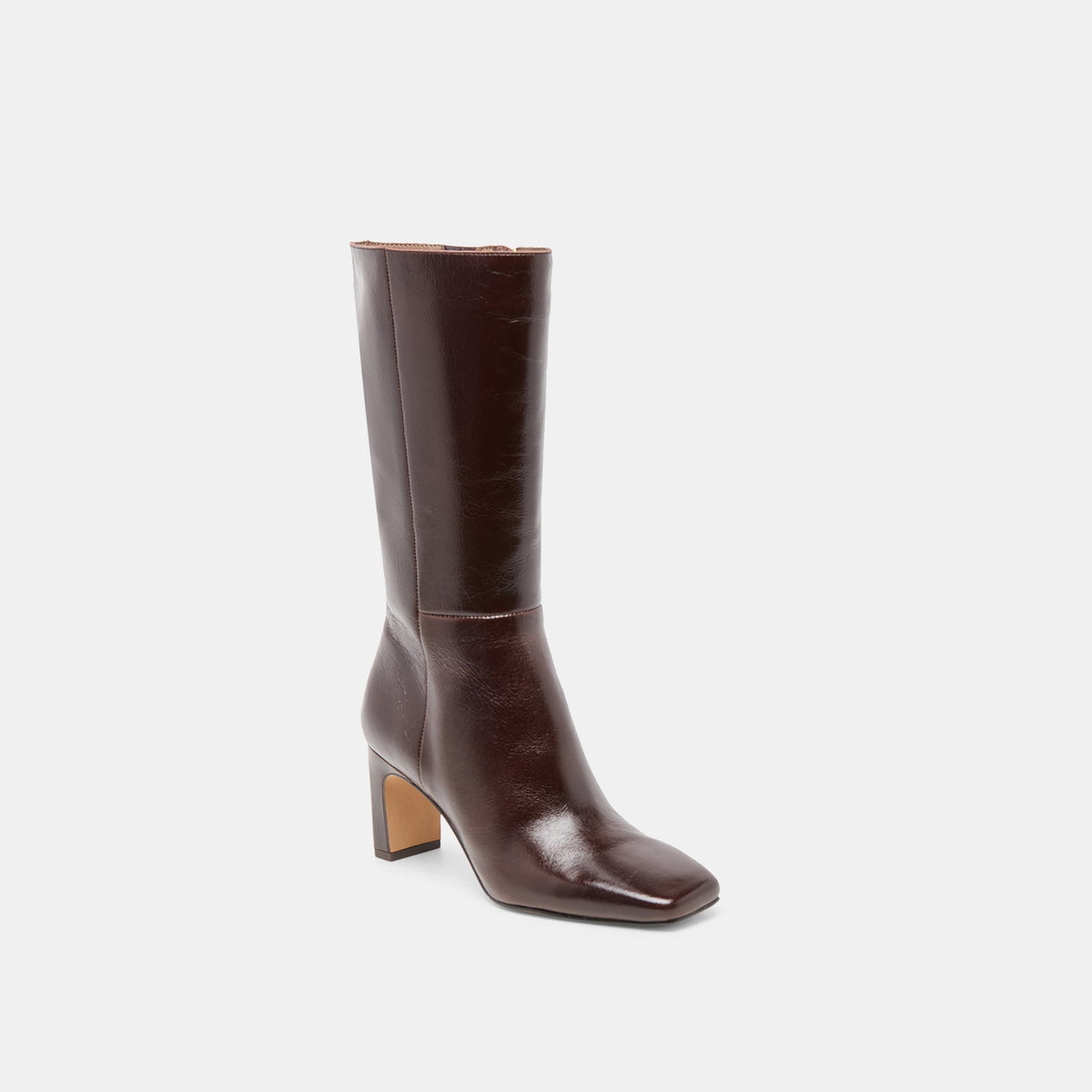 Dolce Vita SHOES Riggs Wide Calf Chocolate Leather Boots