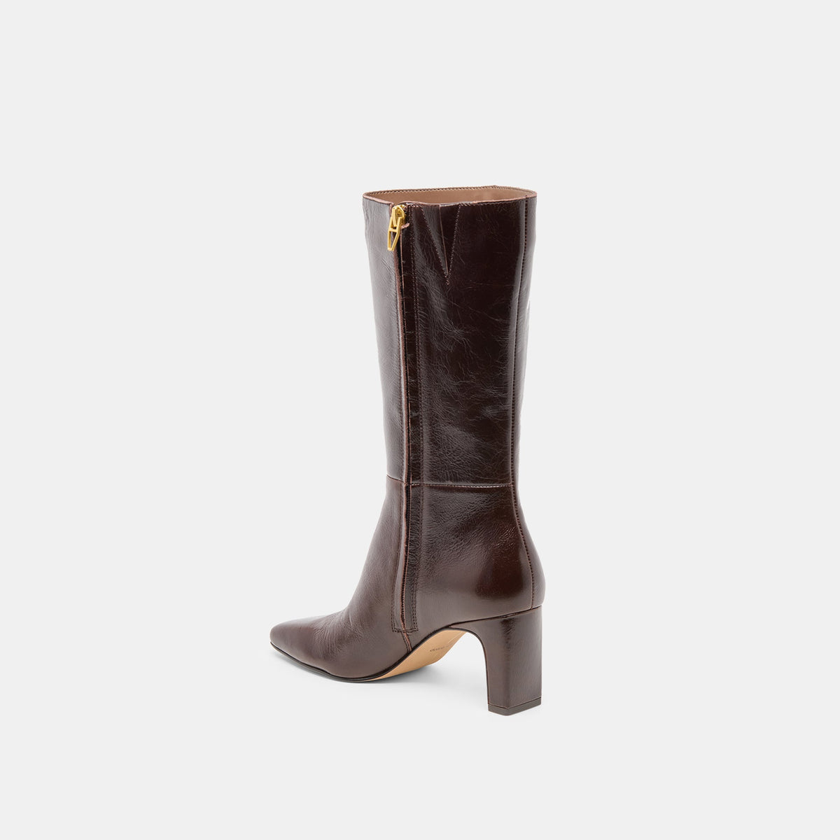 Dolce Vita SHOES Riggs Wide Calf Chocolate Leather Boots
