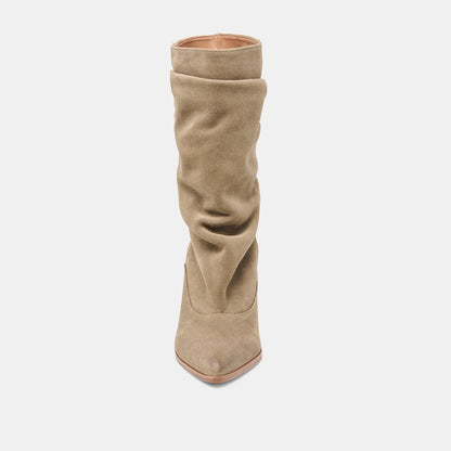 Dolce Vita SHOES Talina Olive Suede Wide Calf Boots