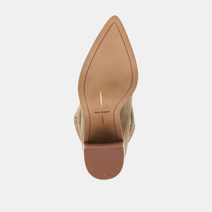 Dolce Vita SHOES Talina Olive Suede Wide Calf Boots