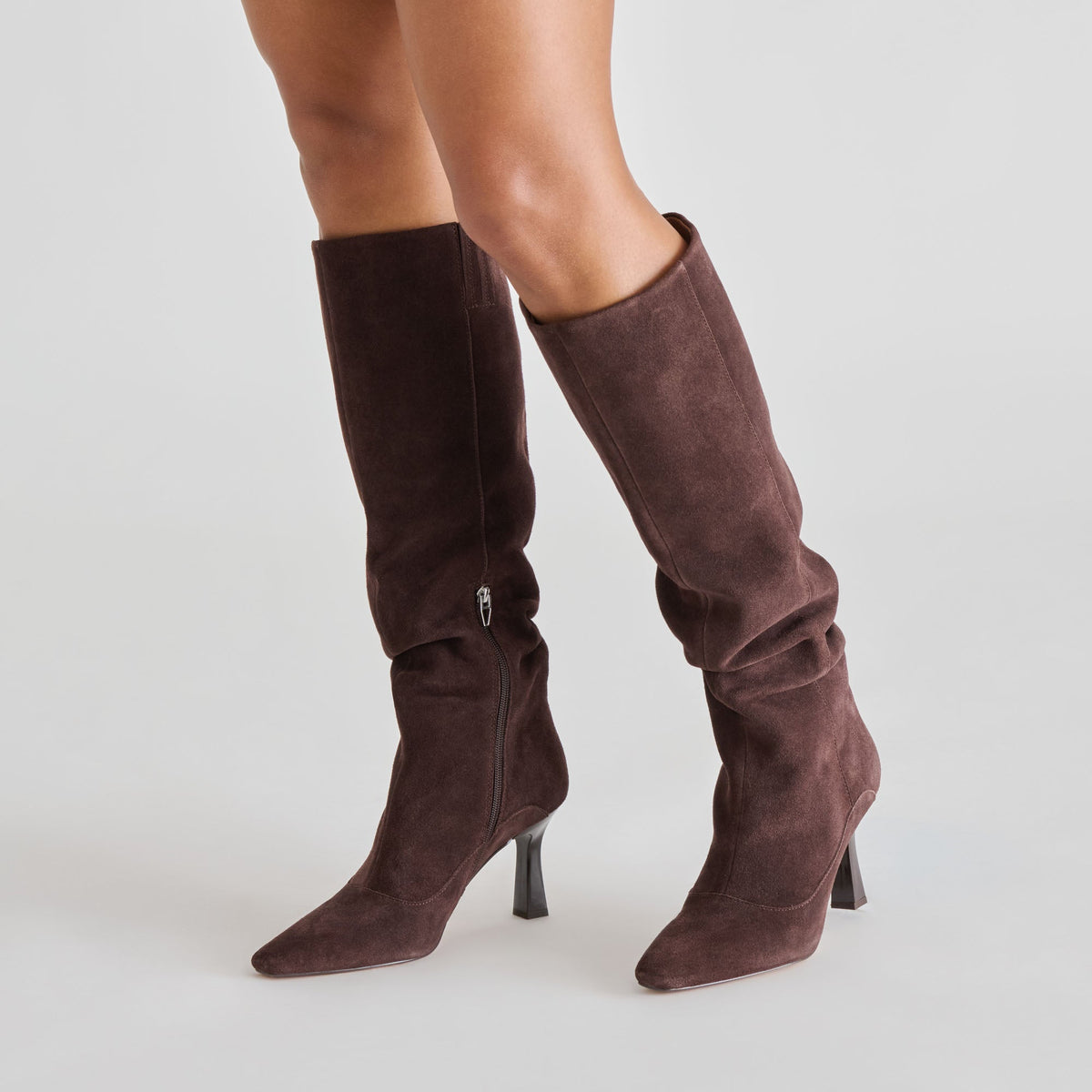 Dolce Vita SHOES Lousa Mahogany Suede Boots