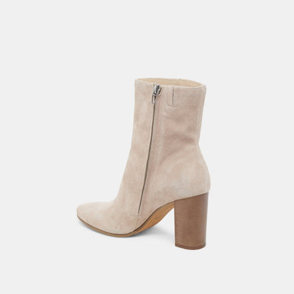 Dolce Vita SHOES Suzy Wide Taupe Suede Booties