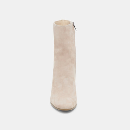 Dolce Vita SHOES Suzy Wide Taupe Suede Booties