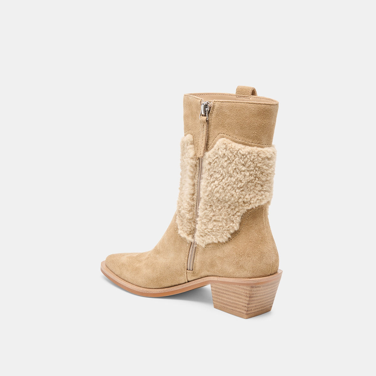Dolce Vita SHOES Salil Plush Dk Taupe Suede Boots