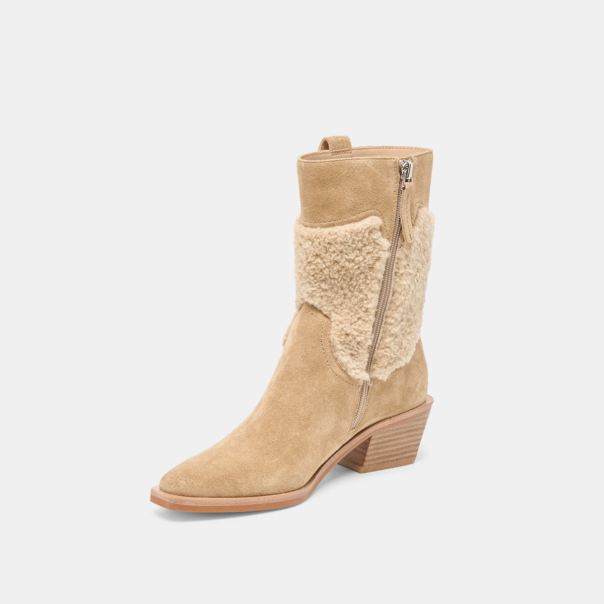 Dolce Vita SHOES Salil Plush Dk Taupe Suede Boots