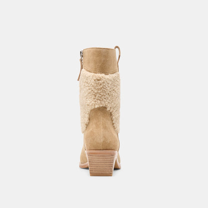 Dolce Vita SHOES Salil Plush Dk Taupe Suede Boots