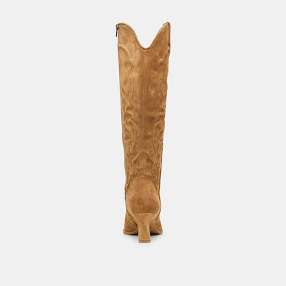 Dolce Vita SHOES Alisa Lt Brown Suede Boots