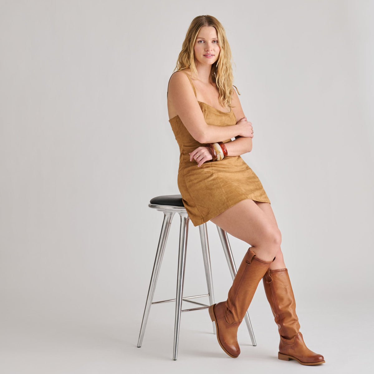 Dolce Vita SHOES Ramzy Cognac Leather Boots