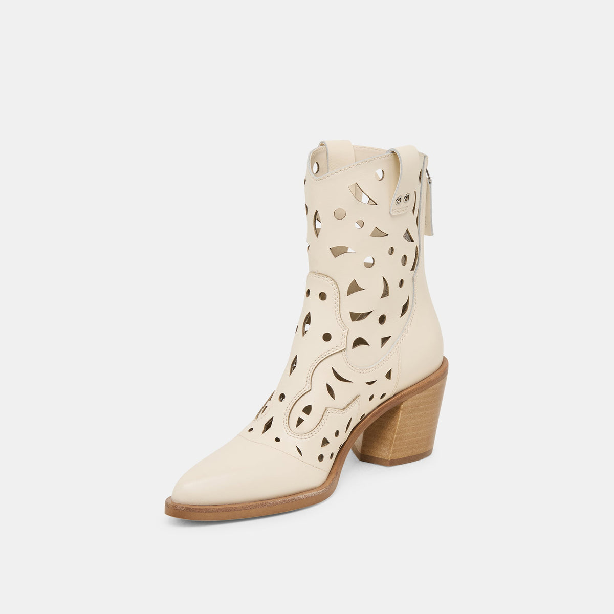 Dolce Vita SHOES Zenobi Off White Leather Booties