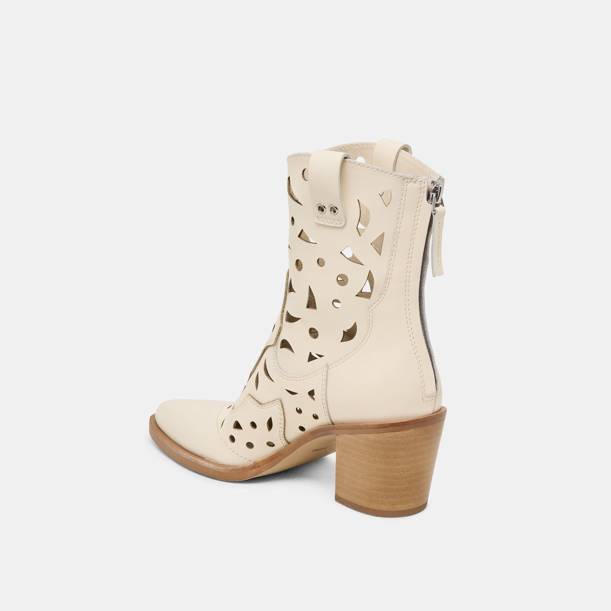 Dolce Vita SHOES Zenobi Off White Leather Booties