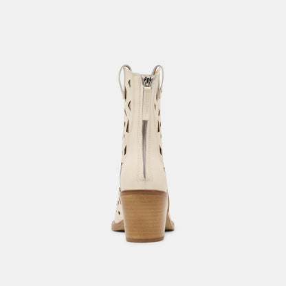 Dolce Vita SHOES Zenobi Off White Leather Booties