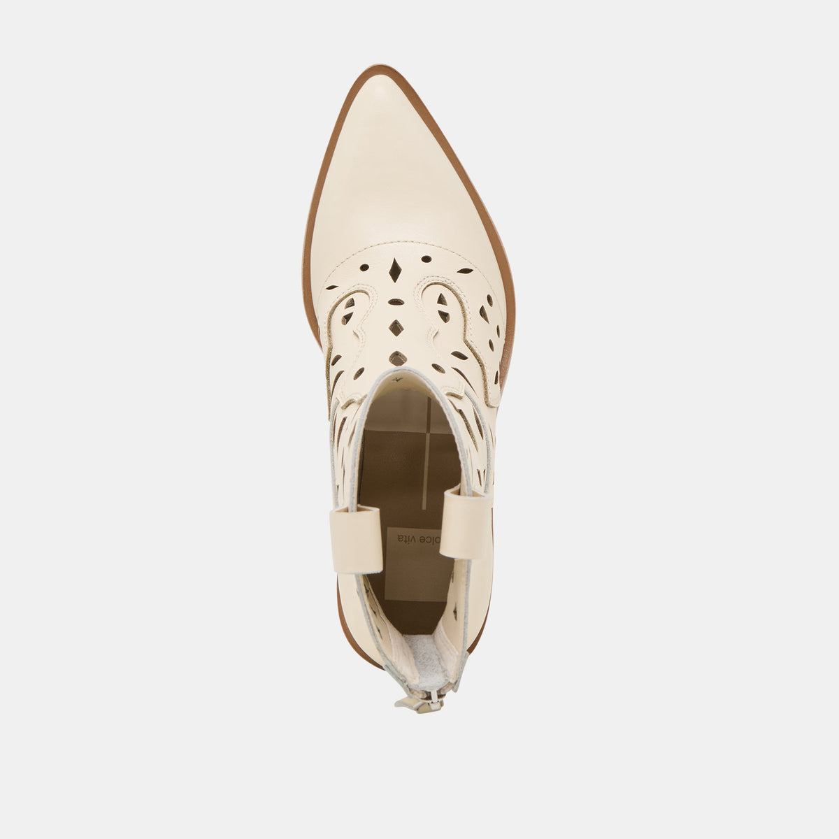 Dolce Vita SHOES Zenobi Off White Leather Booties