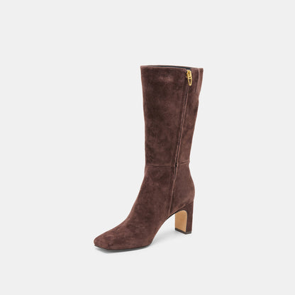 Dolce Vita SHOES Riggs Mahogany Suede Boots