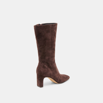 Dolce Vita SHOES Riggs Mahogany Suede Boots