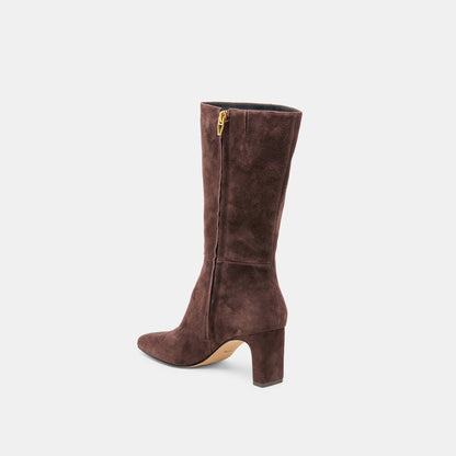Dolce Vita SHOES Riggs Mahogany Suede Boots
