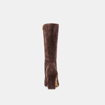 Dolce Vita SHOES Riggs Mahogany Suede Boots