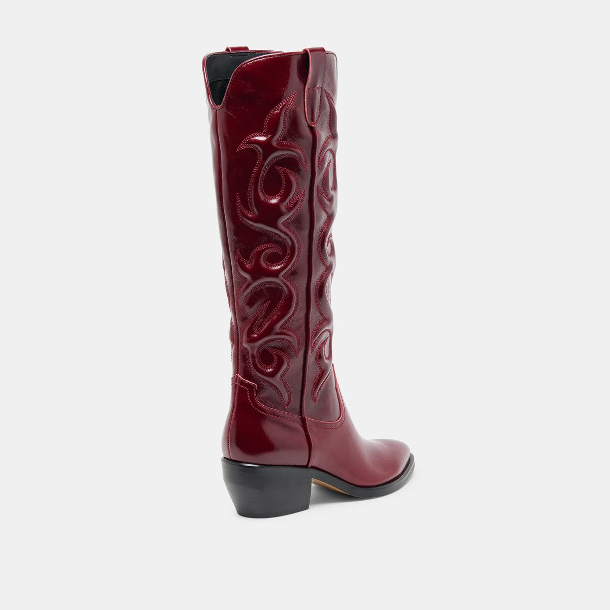 Dolce Vita SHOES Mirla Oxblood Leather Wide Calf Boots