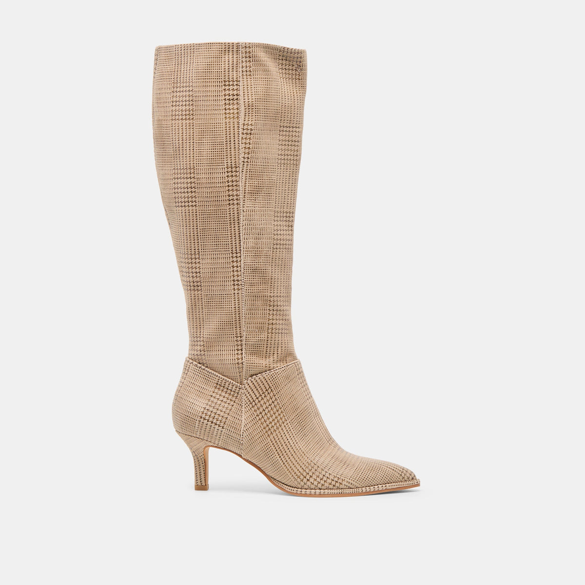 Dolce Vita SHOES Aldy Herringbone Printed Suede Boots