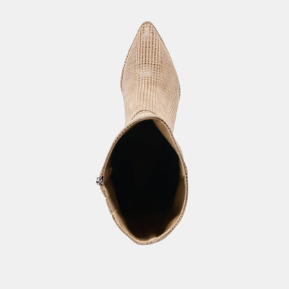 Dolce Vita SHOES Aldy Herringbone Printed Suede Boots