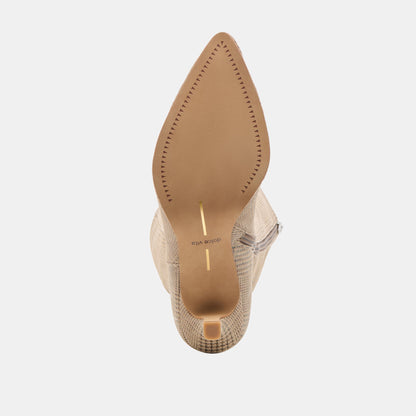 Dolce Vita SHOES Aldy Herringbone Printed Suede Boots