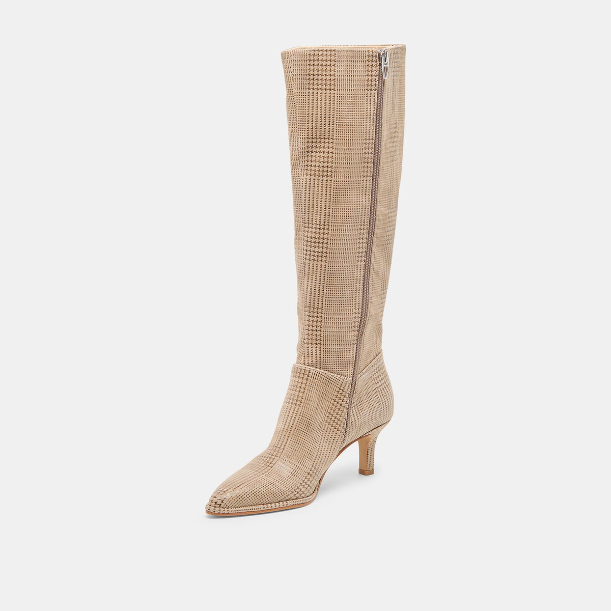 Dolce Vita SHOES Aldy Herringbone Printed Suede Boots