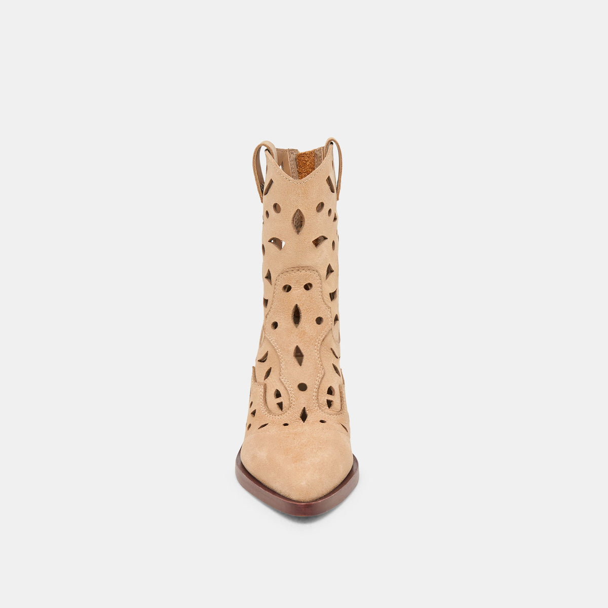 Dolce Vita SHOES Zenobi Camel Distressed Leather Booties