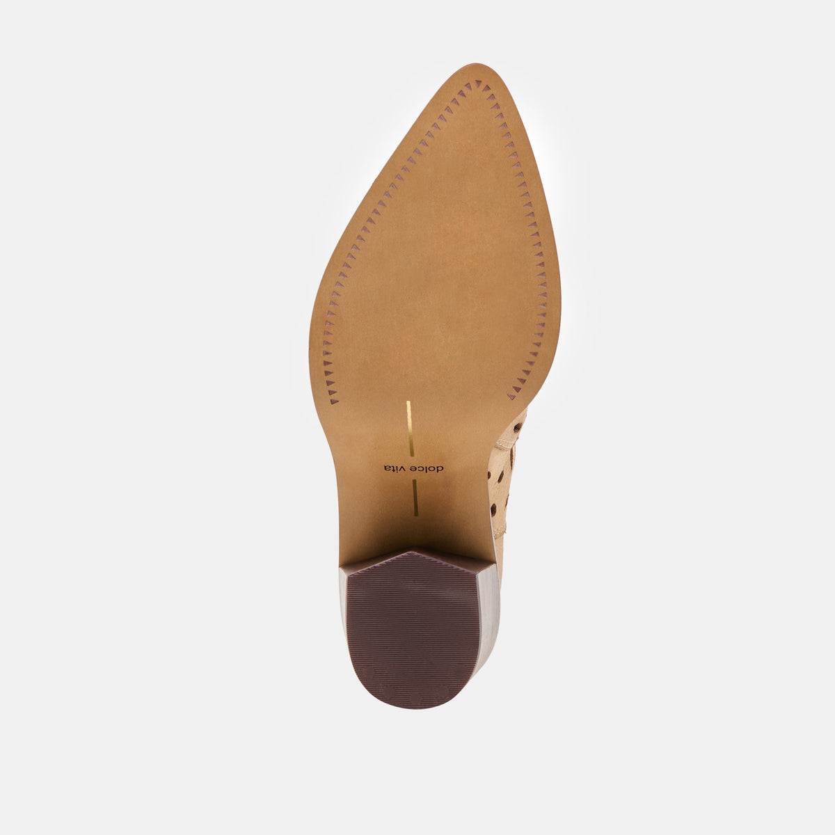 Dolce Vita SHOES Zenobi Camel Distressed Leather Booties