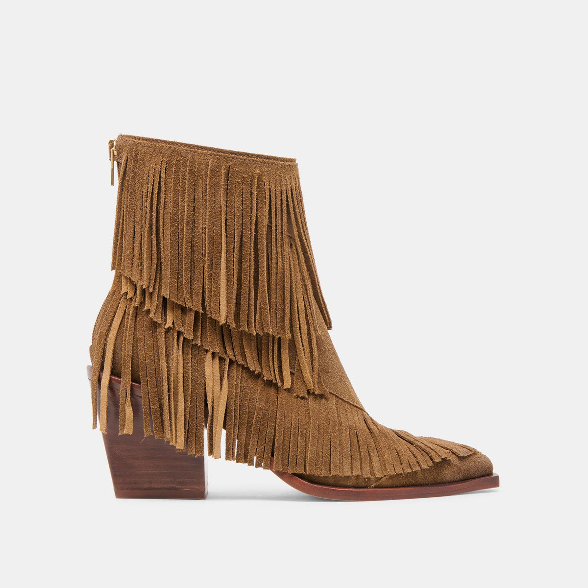 Dolce Vita SHOES Torey Chestnut Suede Booties