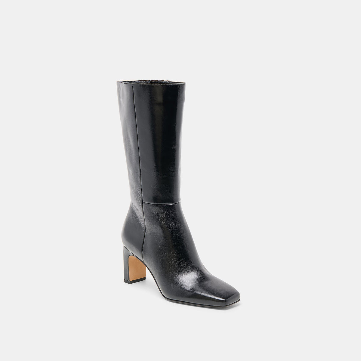 Dolce Vita SHOES Riggs Wide Calf Black Leather Boots