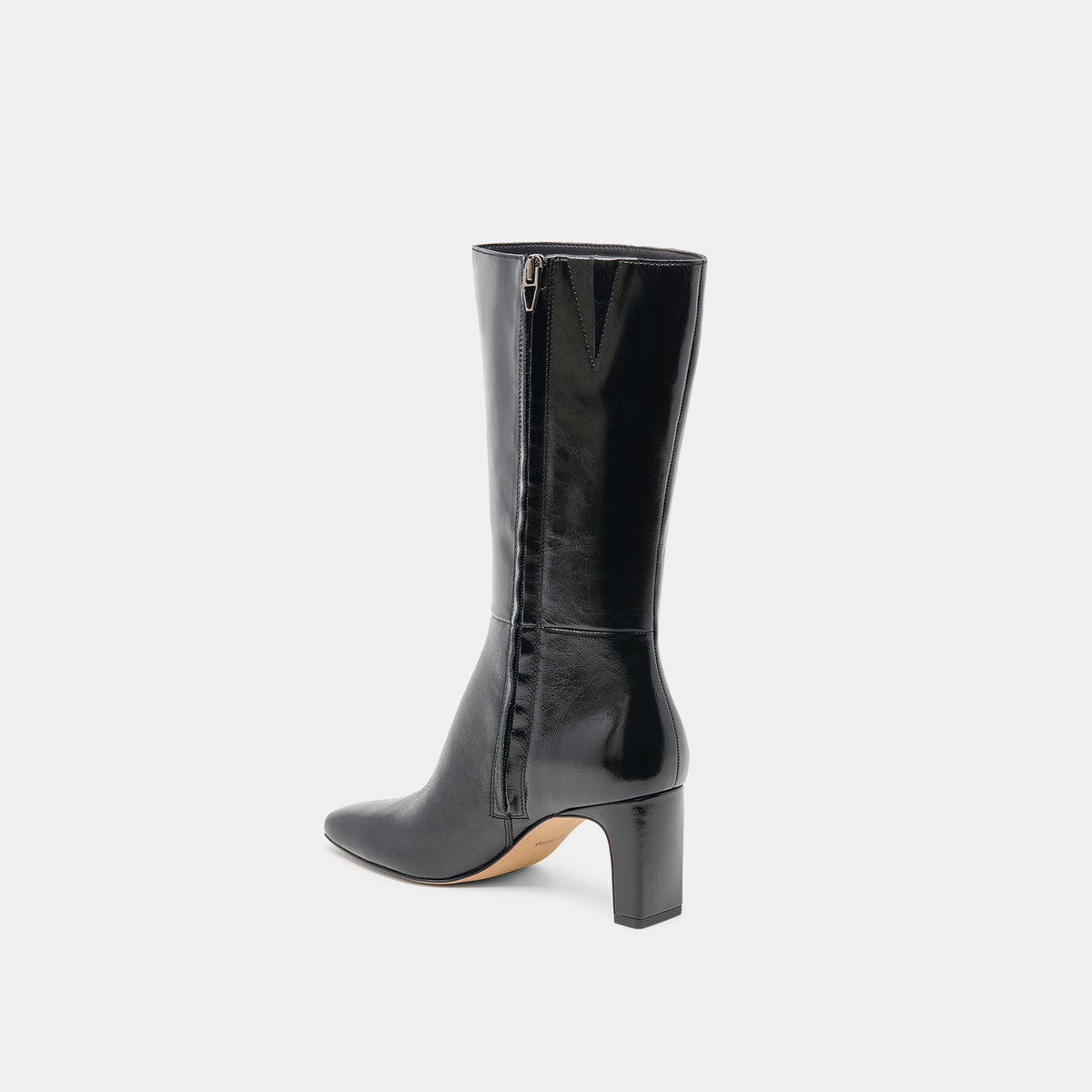 Dolce Vita SHOES Riggs Wide Calf Black Leather Boots