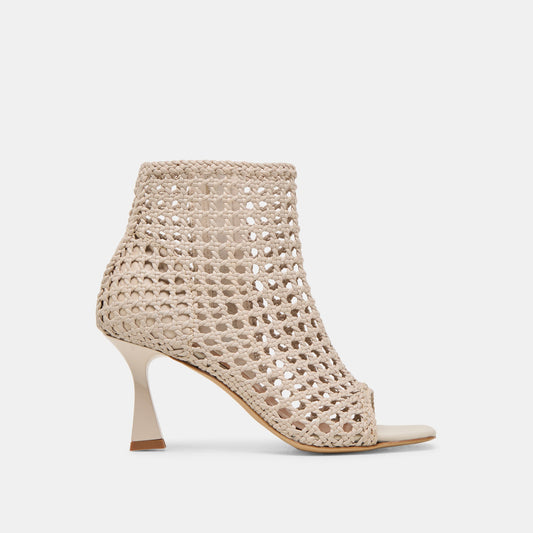 Dolce Vita SHOES Quin Bone Woven Leather Heels