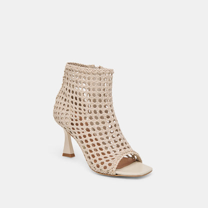Dolce Vita SHOES Quin Bone Woven Leather Heels