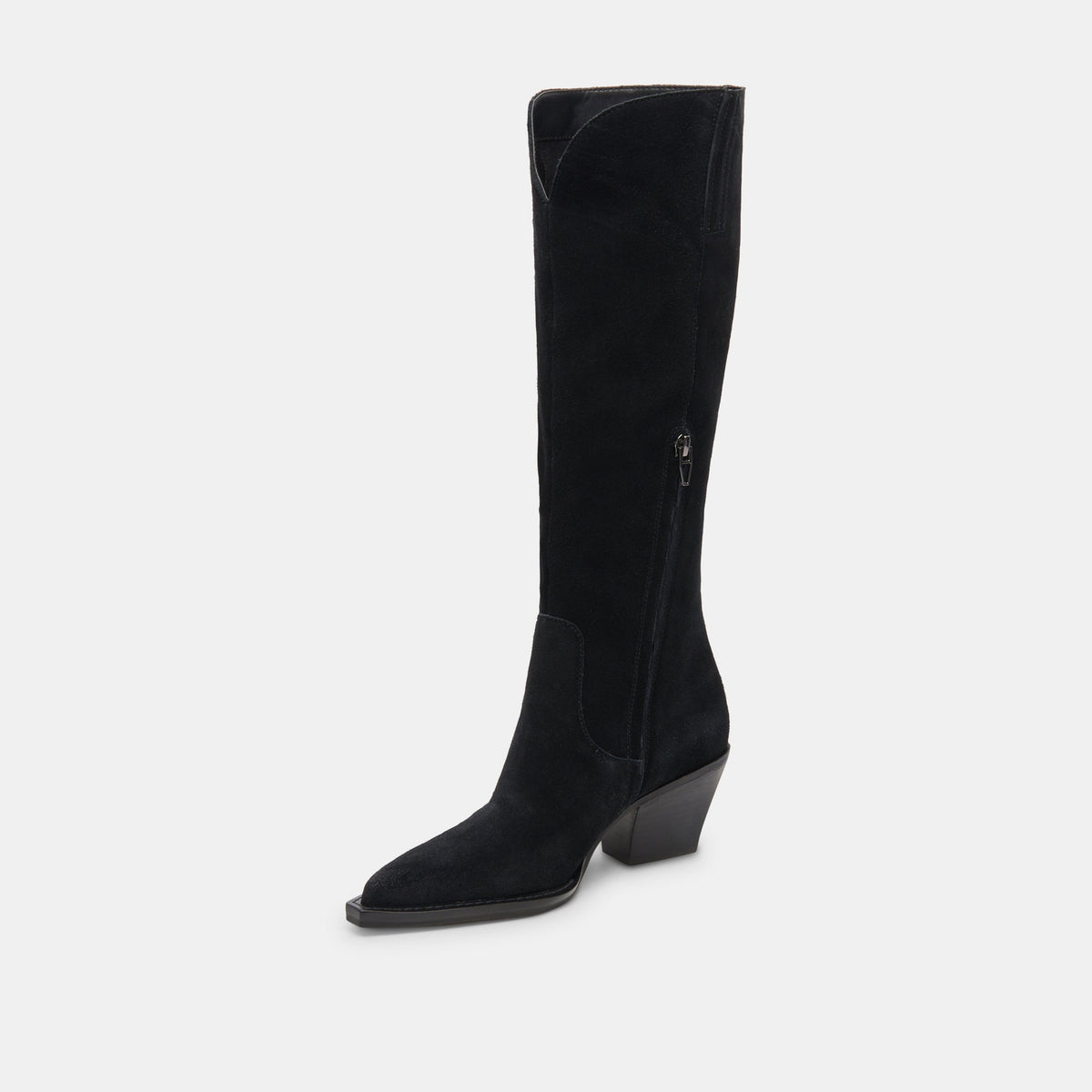 Dolce Vita SHOES Raj Boots in Onyx Suede | Women's Onyx Suede Knee-High Boots
 – Dolce Vita