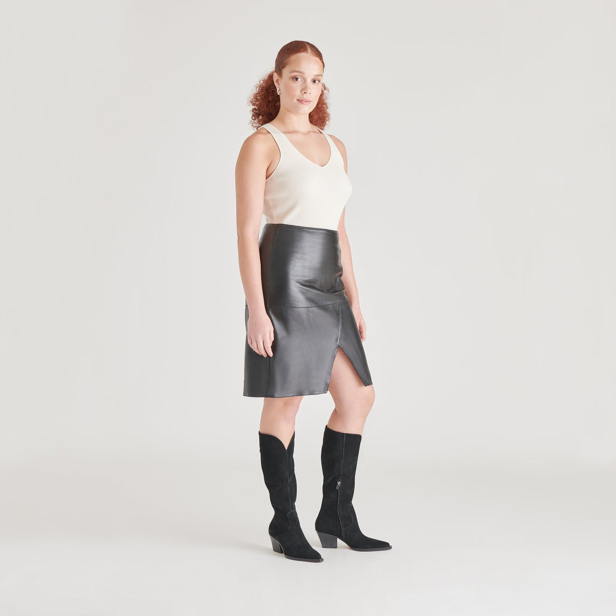 Dolce Vita SHOES Raj Boots in Onyx Suede | Women's Onyx Suede Knee-High Boots
 – Dolce Vita